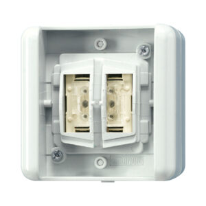 Jung KNX Taster BA 2-fach Mittenstellung 8472.02 LED W – Bild 1