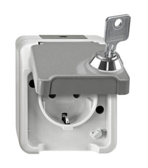 Merten SCHUKO-Steckdose lichtgrau MEG2422-8029 – Bild 1