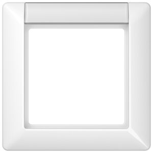 Jung Rahmen 1-fach alpinweiß mit Schriftfeld AS 581 NA WW – Bild 1