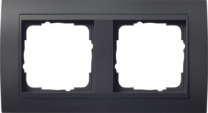 Gira Abdeckrahmen 2-fach anthrazit -fachanth.ZL,bruchsich. 021208 – Bild 1