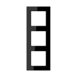 Jung Rahmen 3-fach schwarz waage/senkrecht AC 583 SW – Bild 1