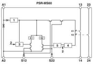 Phoenix Contact Sicherheitsrelais f.,Not-Halt/Schutztü PSR-MS60-2NO-24DC-SC – Bild 1