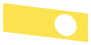 Siemens Unterlegschild Not-Halt-Pilzdruckt. 3SU1900-0BE31-0AA0 – Bild 1