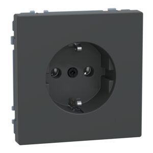 Merten SCHUKO-Steckdose anthrazit mit Steckklemmen MEG2301-6034 – Bild 1