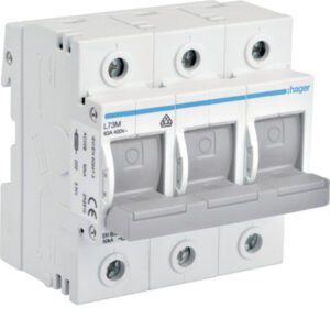 Hager L73M Schalter-Sicherungs-Einheit 0,3p 63A – Bild 1