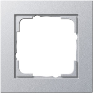 Gira Abdeckrahmen 1-fach Aluminium bruchsicher 021125 – Bild 1