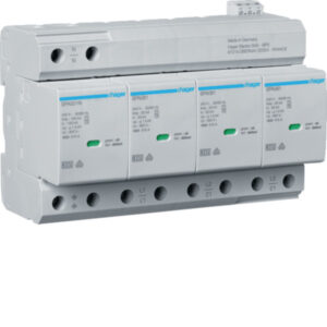 Hager SPA801 Kombiableiter T1+T2 4P Uc 350V Iimp 25kA Up 1.5kV TNS/TT Fernmeldekon – Bild 1