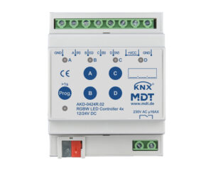 MDT technologies LED Controller 4-Kanal 4/8A, RGBW, 4TE, REG AKD-0424R.02 – Bild 1