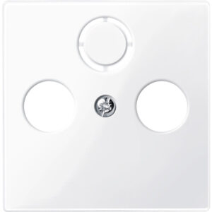 Merten Zentralplatte alpinweiß glänzend für Antennendose 296725 – Bild 1