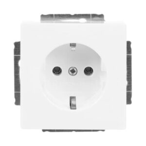 Busch-Jaeger Schuko Steckdosen-Einsatz 2P+E, 16A, 250V, schwarz – 20 EUC-84 – Bild 1