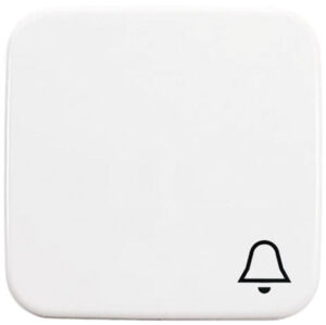 Busch-Jaeger Wippe alpinweiß mit Symbol Klingel 2520 KI-214 – Bild 1