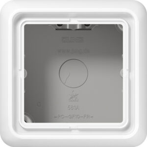 Jung AP-Kappe 1-fach alpinweiß angeformter Rahmen CD 581 A WW – Bild 1