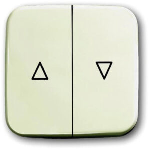 Busch-Jaeger Jalousie-Wippe weiß mit Aufdruck 2504-212 – Bild 1