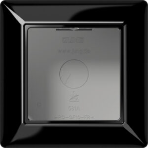 Jung AP-Kappe 1-fach schwarz angeformter Rahmen AS 581 A SW – Bild 1