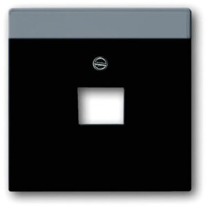 Busch-Jaeger Zentralscheibe schwarz matt für UAE-Anschlussdose 1-fach 1803-885 – Bild 1