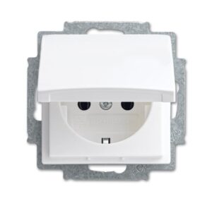 Busch-Jaeger SCHUKO Steckdosen-Einsatz alpinweiß 20 EUK-914 – Bild 1