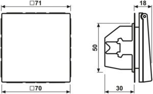 Jung SCHUKO-Steckdose 16A 250V Klappdeckel LS 1520 KL LG – Bild 1