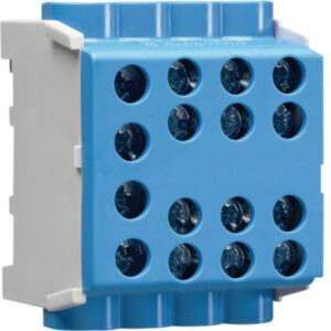 Hager KH35N8 Hauptleitungsabzweigklemme 1polig, 2x35mm²-6x25mm², IP20, Blau – Bild 1