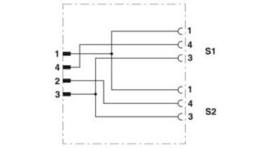 Phoenix Contact Y-Verteiler/Verbinder M12/2xM8,3pol. SAC-3P-M12Y/2XM 8FS – Bild 1