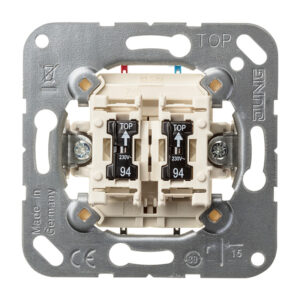 Jung Wipp-Kontrollschalter Serie mit 2 Glimmlp. 505 KOU 5 – Bild 1