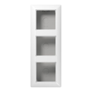 Jung AP-Kappe 3-fach alpinweiß angeformter Rahmen AS 583 A WW – Bild 1