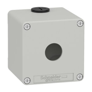 Schneider Electric Leergehäuse XAP, Metall grau, für 1x22mm XAPD1501 – Bild 1