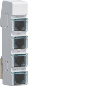 Hager ZZ12LMN04P LMN-Modul mit 4x RJ12-Buchsen, passiv ohne Spannungsversorgung, B – Bild 1