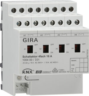 Gira Schaltaktor 4fach 16A REG 100400 – Bild 1