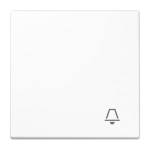 Jung Wippe Symbol KLINGEL alpinweiß für Taster LS 990 K WW – Bild 1