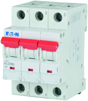 Eaton (Installation) LS-Schalter m.Beschrift. C 10A, 3p PXL-C10/3 – Bild 1