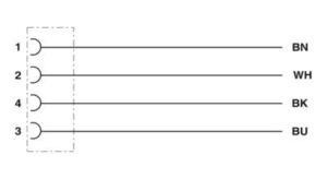 Phoenix Contact Powerleitung 10m 4-pol. RAL7021 SAC-4P-10,0 #1408826 – Bild 1