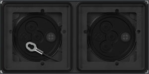 Gira AP-Gehäuse 2 Module 1x2 Anthrazit 5502910 – Bild 1