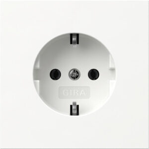 Gira SCHUKO-Steckdose Reinweiß 418870 – Bild 1