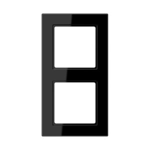 Jung Rahmen 2-fach schwarz waage/senkrecht AC 582 SW – Bild 1