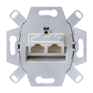 Jung Datendose Cat6 2x8-pol.für 2 Term. UAE 8-8 UPOK6 – Bild 1