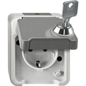 Merten SCHUKO-Steckdose lichtgrau MEG2416-8029 – Bild 1