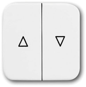 Busch-Jaeger Jalousie-Wippe alpinweiß mit Aufdruck 2504-214 – Bild 1