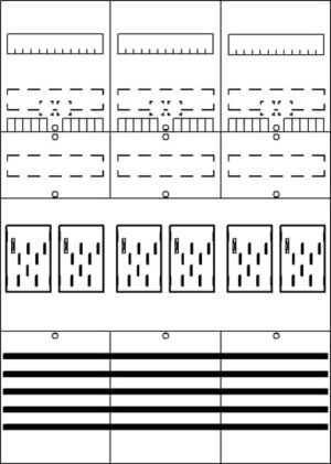 Striebel & John BF37C6 Zählerfeld 7RE 6Z vorverdrahtet mit BKE-I – Bild 1