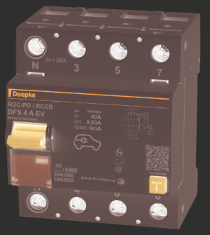 Doepke DFS4 040-4/0,03-EV FI-Schalter, 4-polig, 40 A, 0.03 A, Typ A, für Elektromotoren – Bild 1