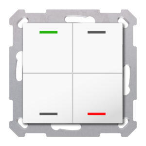 MDT technologies Taster Light 55 4-fach RGBW,rws/glä,neutral BE-TAL5504.01 – Bild 1