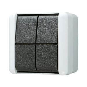 Jung Wippschalter 10AX 250V Doppel Wechsler 809 W – Bild 1