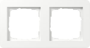 Gira Abdeckrahmen 2fach reinweiß 0212150 – Bild 1