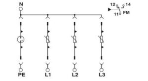 Phoenix Contact Überspannungsableiter Typ 2 VAL-SEC-T2-3S-350-FM – Bild 1