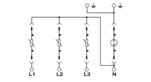Phoenix Contact VAL-MS 230/3+1 Überspannungsableiterkombination 4 Kanal – Bild 1
