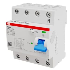 ABB FI-Schutzschalter TypB 4P,25A,300mA F204B-25/0,3-4TE – Bild 1