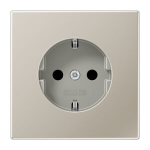 Jung SCHUKO-Steckdose edelstahl ES 1520 – Bild 1