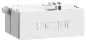 Hager ZZ45WAN2PP RJ45-Buchse in Patch/Patch Ausführung 180° für WAN-Anwendung, IP2 – Bild 1