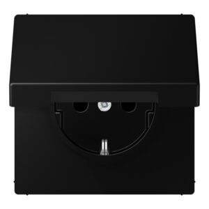 Jung SCHUKO Steckdose mit Klappdeckel LS 1520 BFKIKL SWM – Bild 1