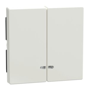 Merten Doppelwippe polarweiß glänzend Kontrollfenster MEG3420-0319 – Bild 1