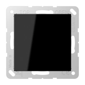 Jung Blind-Abdeckung schwarz kompl.mit Tragring A 594-0 SW – Bild 1